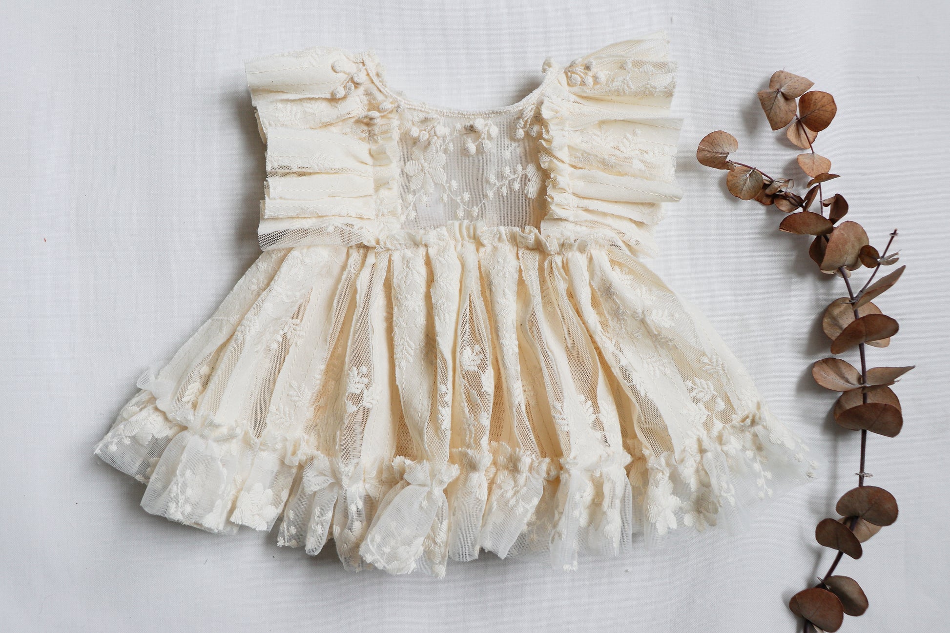 Why Choose Our Boho Newborn Girl Romper?
Designed with love and care, this romper is a celebration of delicate craftsmanship and comfort. The soft textures and intricate lace create a dreamy bohemian look while ensuring your baby stays cozy. Whether you're planning a professional newborn photoshoot, a family gathering, or simply want a beautiful keepsake, this romper offers a perfect blend of style and function.
Care Instructions:
Hand wash gently with cold water. Lay flat to dry to preserve the delicate